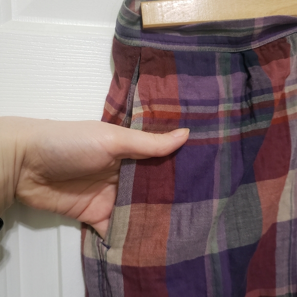 Aritzia Community Plaid Crop Top and Shorts Set - Picture 9 of 10